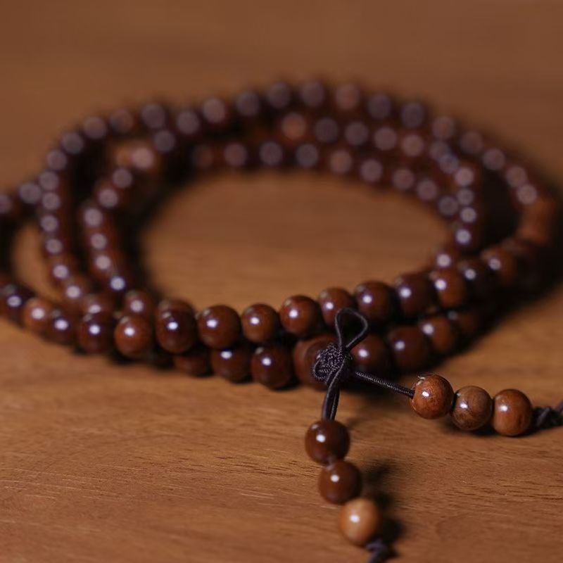 Natural lightning strike jujube wood jade 108 bracelet